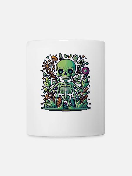 Skelett - Tasse - Weiß