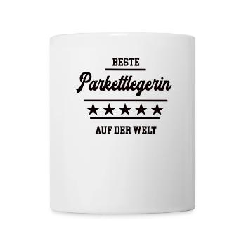 Beste Parkettlegerin Weltbeste Chefin Parkettleger - Tasse - Weiß - Vorne