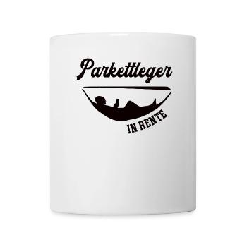 Parkettleger in Rente Rentenbeginn Chef Meister - Tasse - Weiß - Vorne