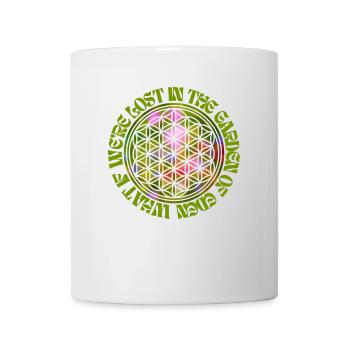 Et si nous étions perdus dans le jardin d’Eden - Mug blanc - blanc - Devant