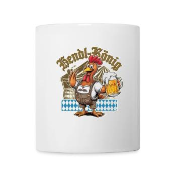 Hendl-König Bayrisches Volksfest Spaß - Tasse - Weiß - Vorne