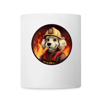 Chien de pompier - Mug blanc - blanc - Devant