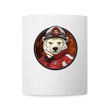 Brigade de pompiers de Polar Bear - Mug blanc - blanc - Devant