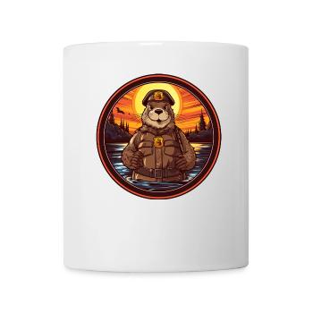 Feuerwehr Biber - Tasse - Weiß - Vorne