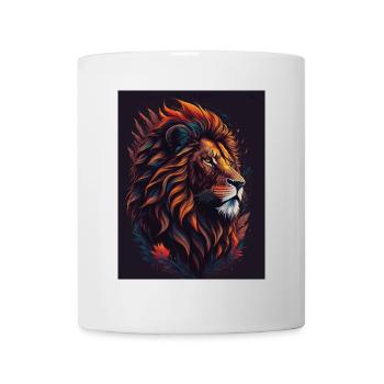 löwe - Tasse - Weiß - Vorne