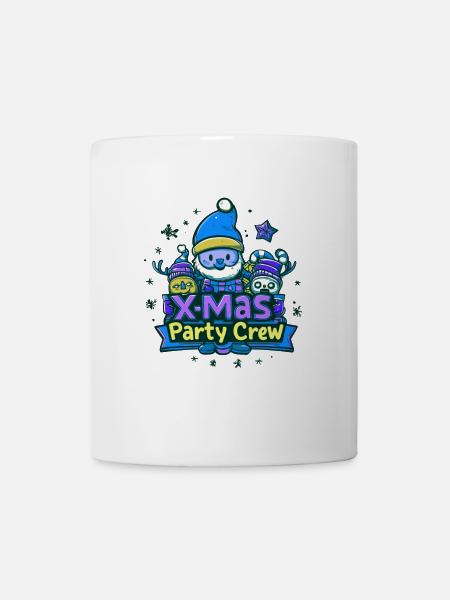 X-Mas Party Crew Weihnachten Spruch - Tasse - Weiß