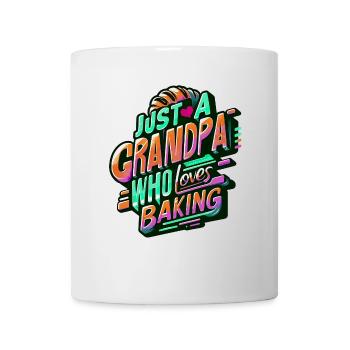 Grandpa is a baker, our grandpa likes to bake - Mug - white - Front