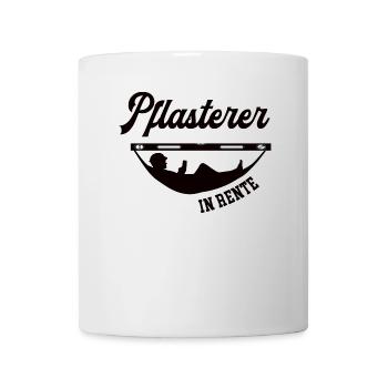 Pflasterer in Rente Rentenbeginn Pflasterei Chef - Tasse - Weiß - Vorne