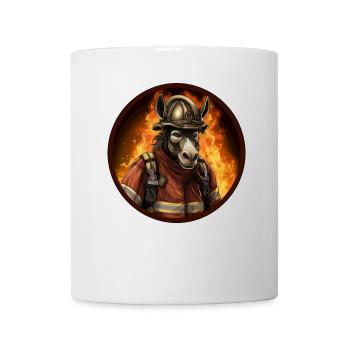 Esel Feuerwehr - Tasse - Weiß - Vorne