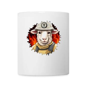 Fire Brigade Sheep - Mug - white - Front