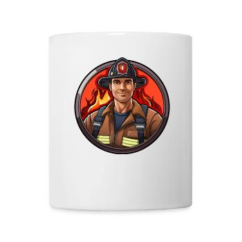 Feuerwehrmann - Tasse - Weiß - Vorne