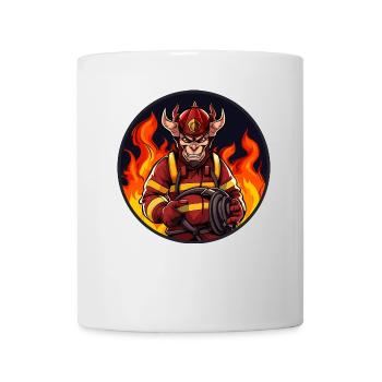 Teufel Feuerwehr - Tasse - Weiß - Vorne