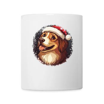 Chien Père Noël - Mug blanc - blanc - Devant