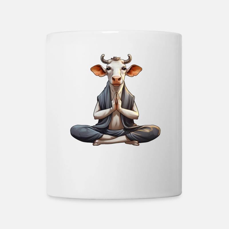 Yoga Kuh - Tasse - Weiß