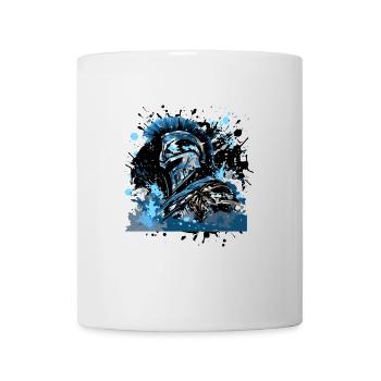 Mythologie du casque spartiate - Mug blanc - blanc - Devant