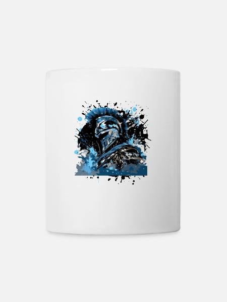 Spartaner Helm Mythologie - Tasse - Weiß