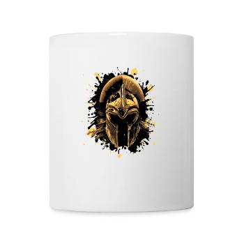 Spartaner Helm Krieger - Tasse - Weiß - Vorne