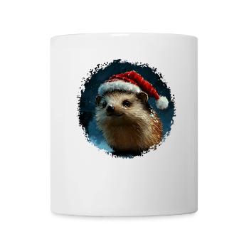 Weihnachten Igel - Tasse - Weiß - Vorne