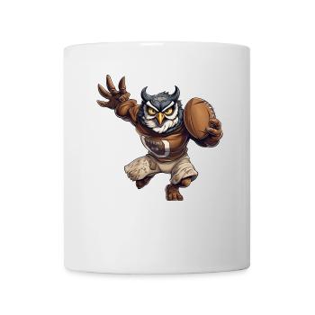 Rugby Eule - Tasse - Weiß - Vorne
