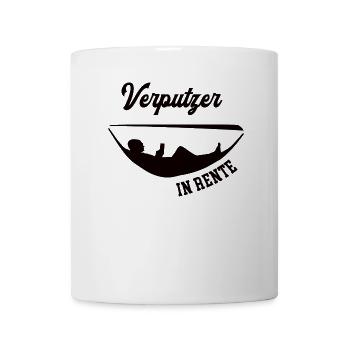 Verputzer in Rente Rentenbeginn Verputzerei Chef - Tasse - Weiß - Vorne