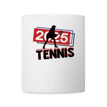 Tennis Spielerin Team Turnier Mannschaft 2025 - Tasse - Weiß - Vorne