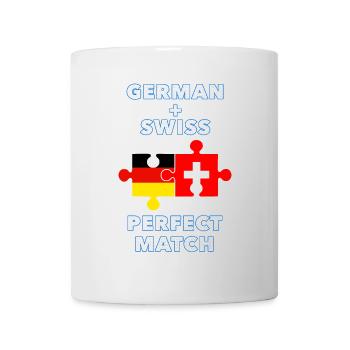 Puzzle Allemand Suisse - Mug blanc - blanc - Devant