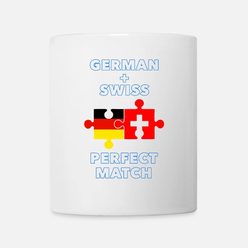 Puzzle Allemand Suisse - Mug blanc - blanc