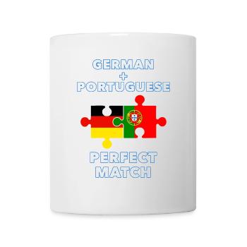 Puzzle Allemand Portugais - Mug blanc - blanc - Devant