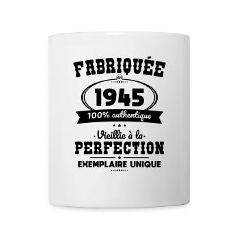 Anniversaire 80 ans - Fabriquée en 1945 - Mug blanc - blanc - Devant