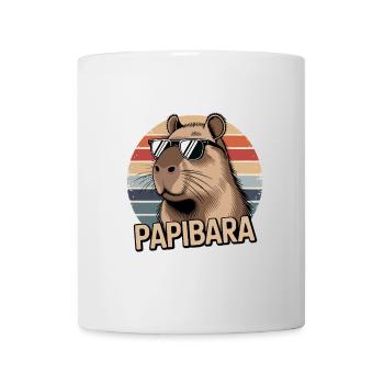 Vatertag Papibara Cooles Statement für Papas - Tasse - Weiß - Vorne