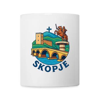 Skopje, Macedonia, North Macedonia - Mug - white - Front