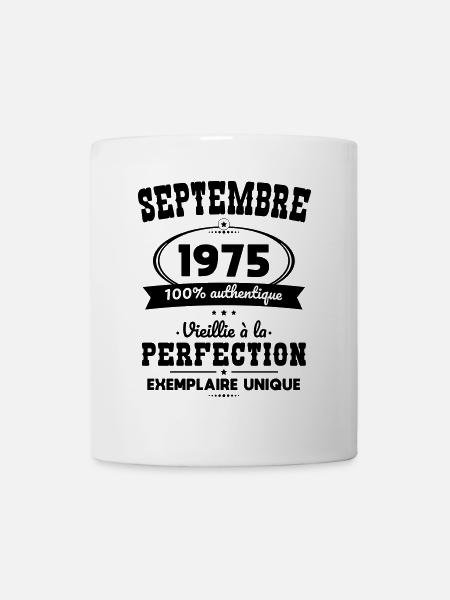 Anniversaire 50 ans - Septembre 1975 Perfection - Kop/krus - hvid