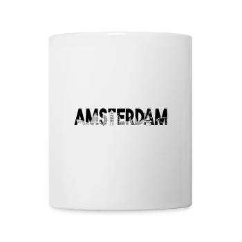Amsterdam Skyline Silhouette – Urban - Mug - white - Front