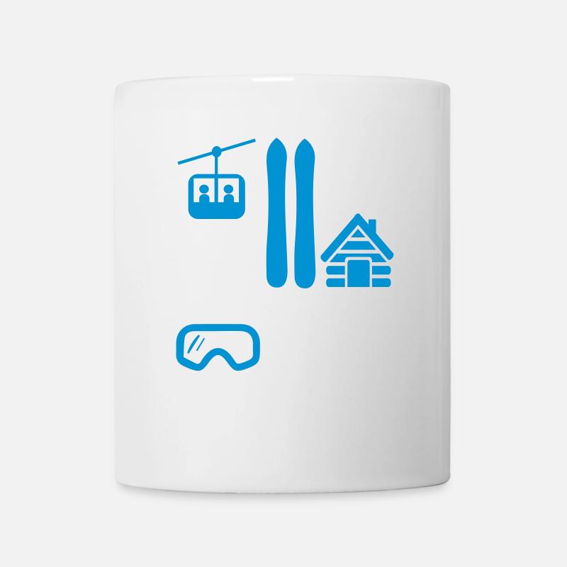 SKI - Tasse - Weiß