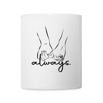 Always - Drawing Holding Hands (Partner Motif) - Mug - white - Front