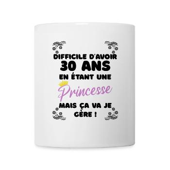 30 ans cadeau anniversaire humour - Mug blanc - blanc - Devant