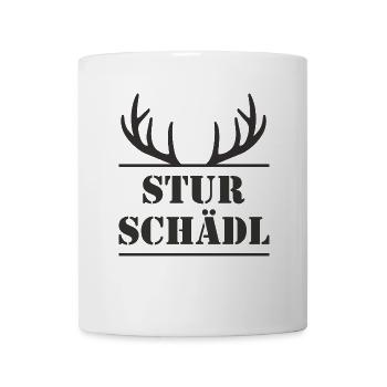Stur Schädel - Tasse - Weiß - Vorne