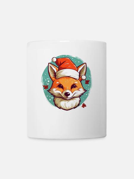 Fuchs Weihnachten - Tasse - Weiß