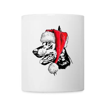 Santa Doberman Christmas Dogs Wilsigns - Mug blanc - blanc - Devant