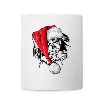 Santa Japan Chin Christmas Dogs Wilsigns - Mug blanc - blanc - Devant