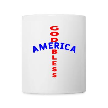 Croix Chrétienne T-Shirt. - Mug blanc - blanc - Devant