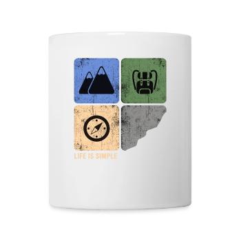 Mountain Hiking Ridge Hike Alpin Bergfex - Mug - white - Front