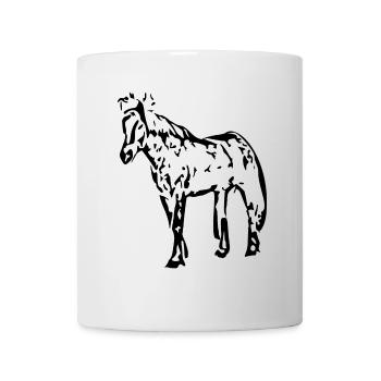Horses T-shirt Gift Rider - Mug - white - Front