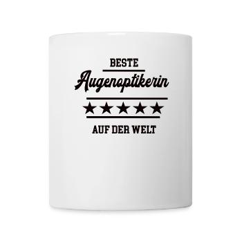 Beste Augenoptikerin Optikerin Chefin Augenoptiker - Tasse - Weiß - Vorne