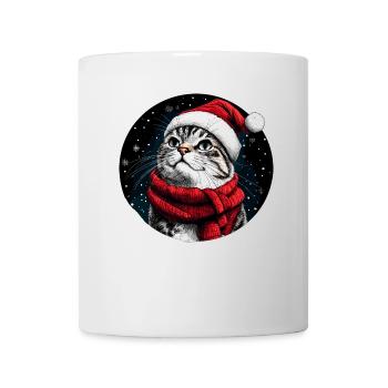 Chats Noël - Mug blanc - blanc - Devant