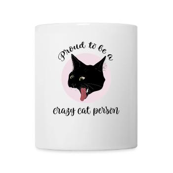 Crazy cat lover gift for cat crazy woman or man - Mug - white - Front