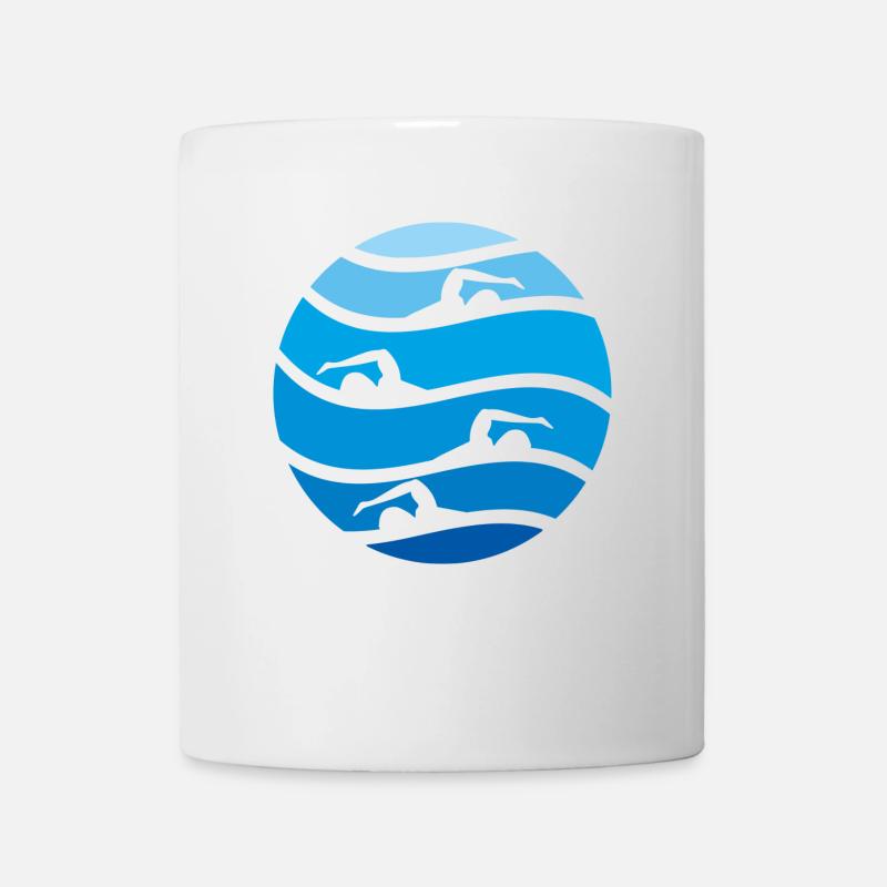 schwimmen - Tasse - Weiß