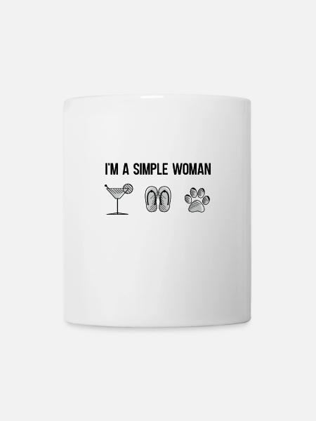 Simple Woman - Tasse - Weiß