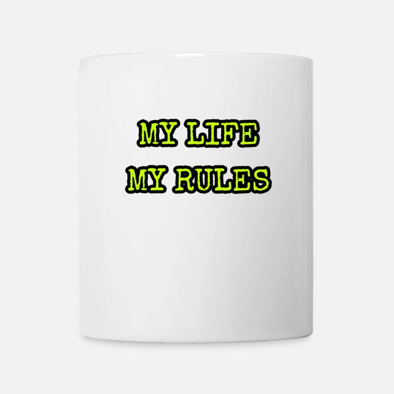 My life my rules - Mug - white