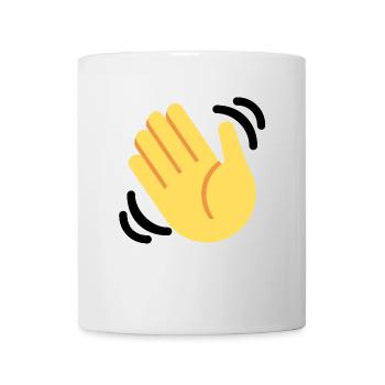 Waving hand | Emoji | gift idea - Mug - white - Front